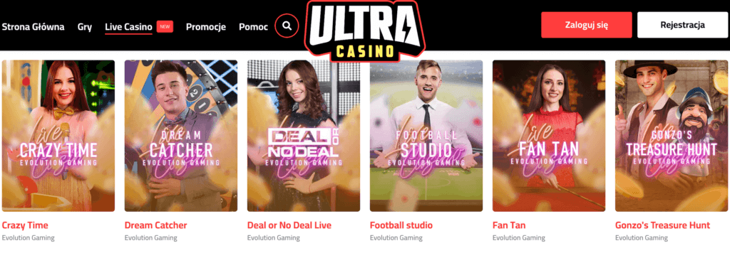 Ultra Casino teleturnieje