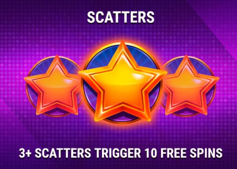 Symbole Scatter w grze 100 Lucky Sevens