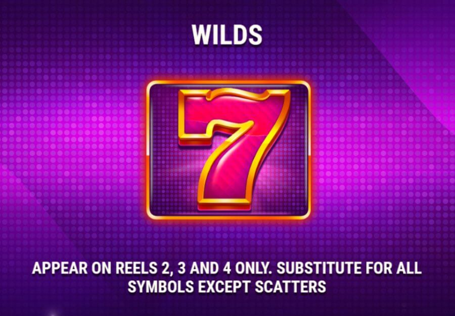 Symbole Wild w grze 100 Lucky Sevens