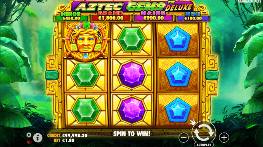 Gra Aztec Gems Deluxe w AMPM Casino