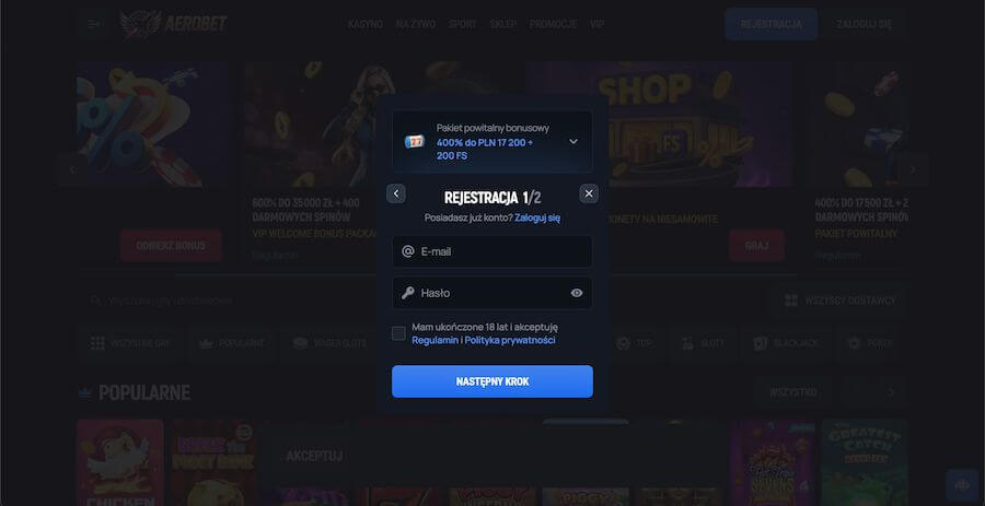 aerobet-rejestracja