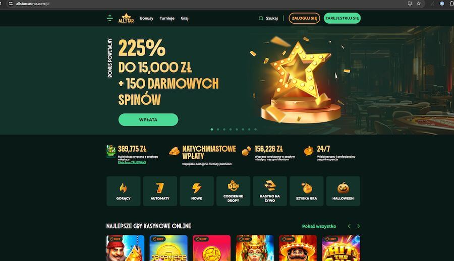 allstar casino bonus powitalny