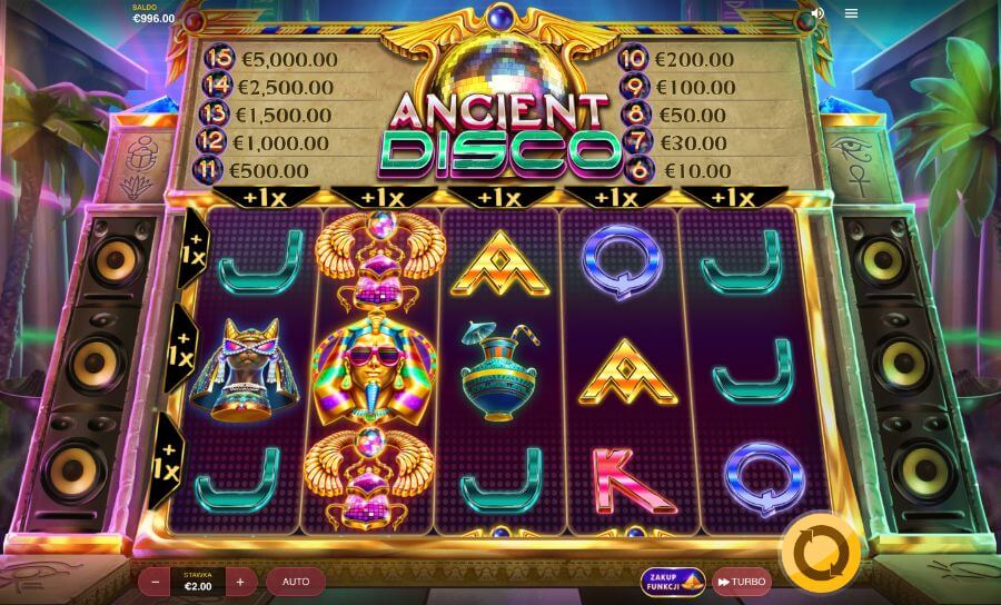 Slot Ancient Disco w Amon Casino