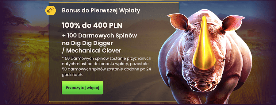Bizzo Casino bonus powitalny za pierwszy depozyt