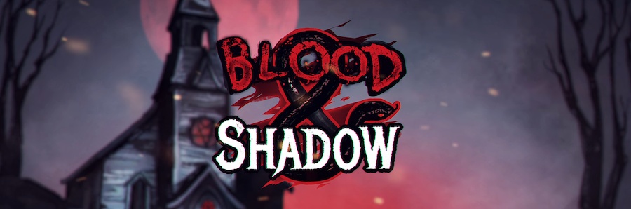 Logo slotu Blood and Shadow od NoLimit City.