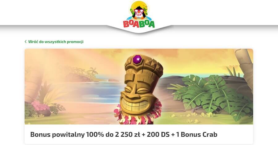 BoaBoa bonus powitalny.