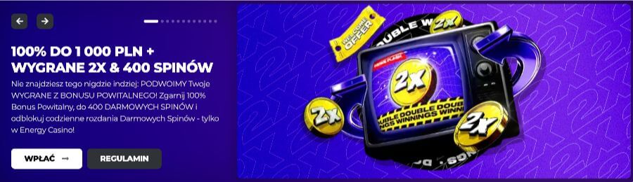 Bonus powitalny w Energy Casino