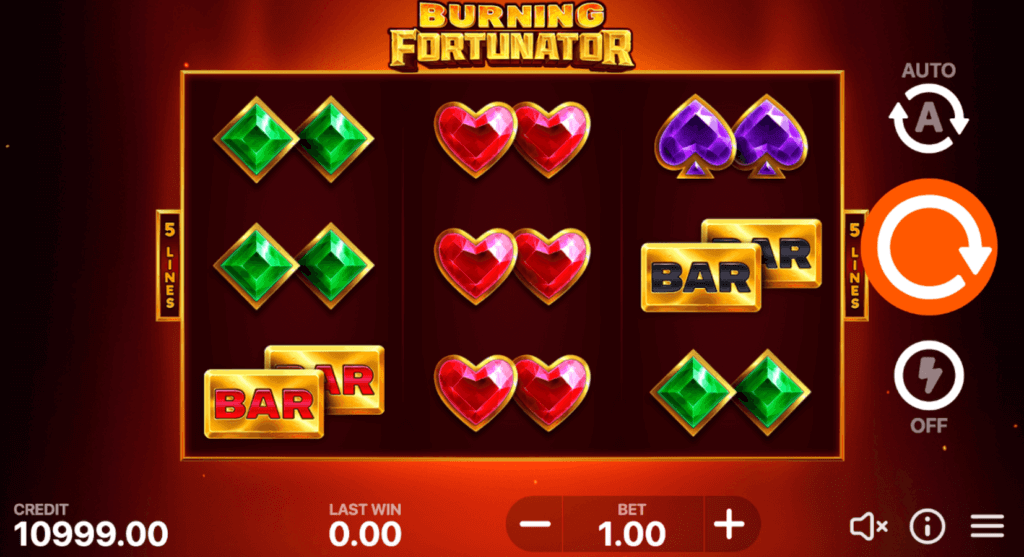 Gra Burning Fortunator w kasynie MostBet