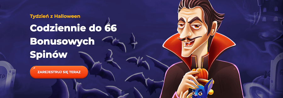 Bonus darmowych spinów na halloween w kasynie Cadabrus