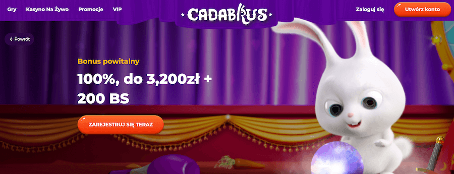 Bonus powitalny w kasynie Cadabrus