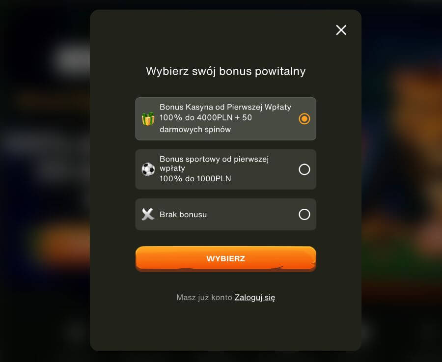 CashWin rejestracja