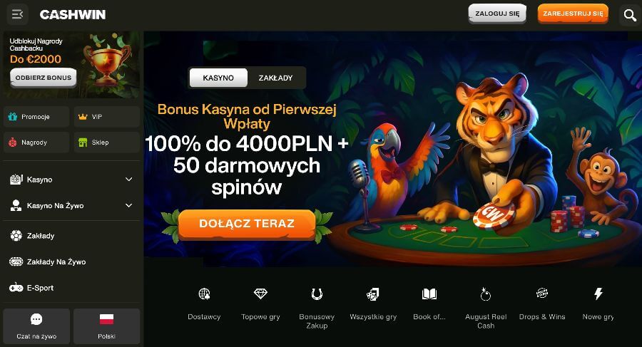 CashWin strona startowa