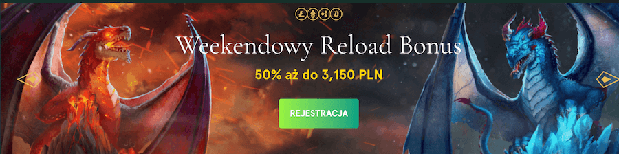 Weekend Reload Bonus w Casinia