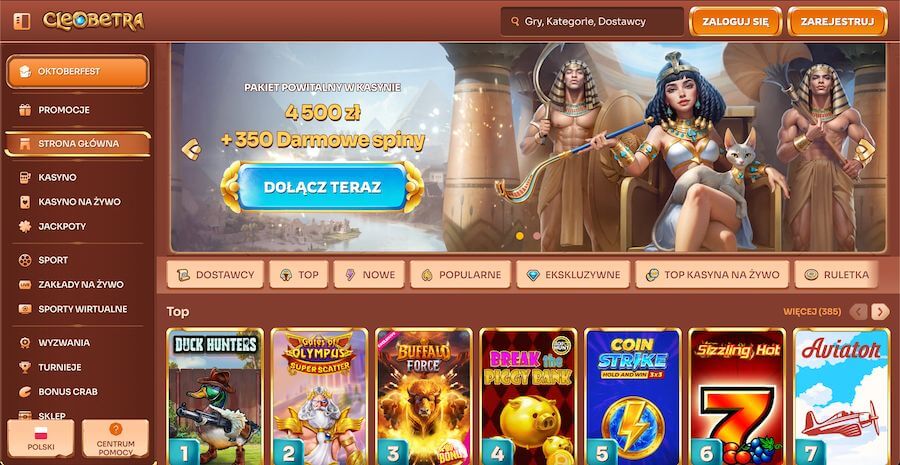 Cleobetra bonus powitalny