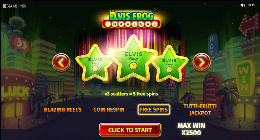 Darmowe spiny bez depozytu w Hell Spin na slot Elvin Frog in Vegas
