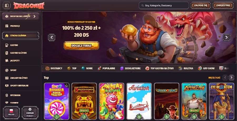 Dragonia bonus powitalny