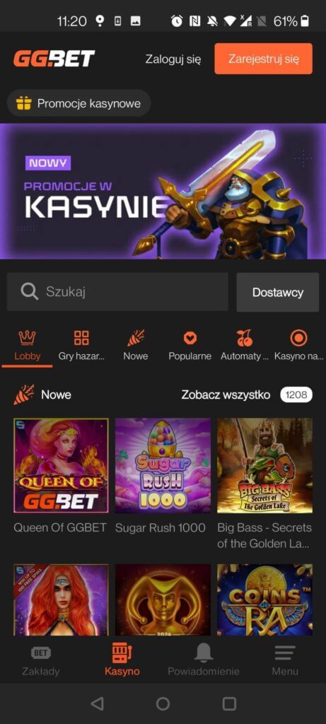 GGBet – kasyno mobilne