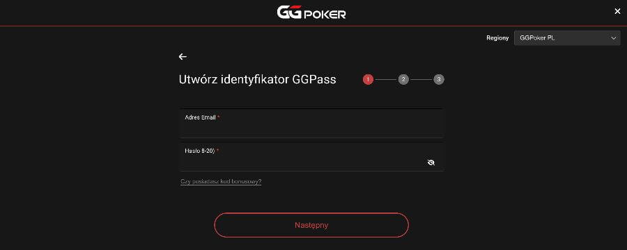GGPoker Casino rejestracja