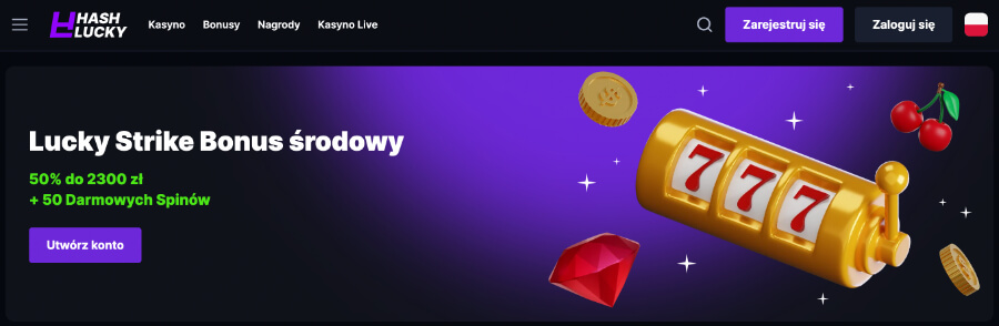 Hashlucky.io - bonus środowy