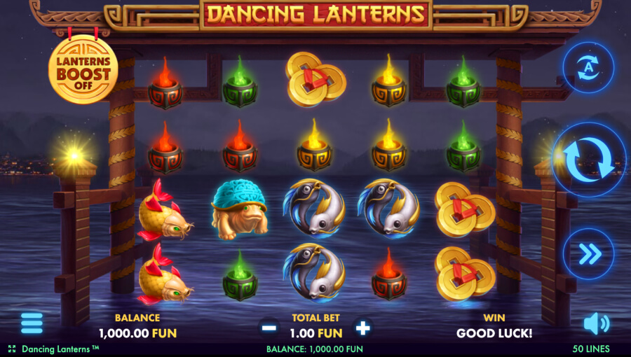 Hashlucky.io - gra Dancing Lanterns