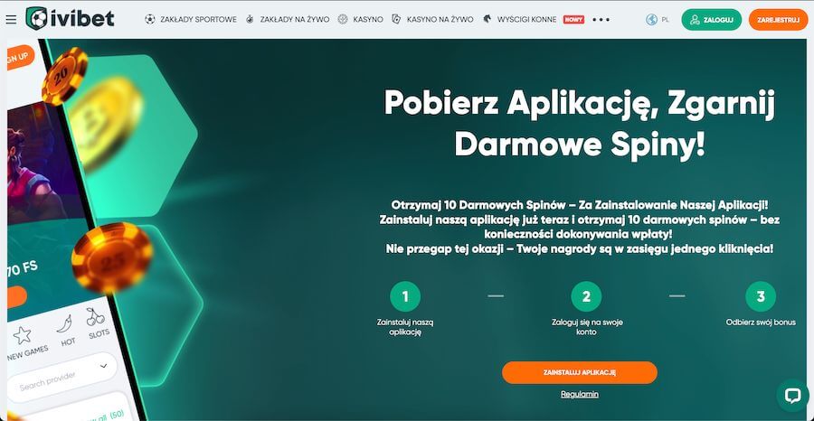 ivibet aplikacja mobilna bonus bez depozytu