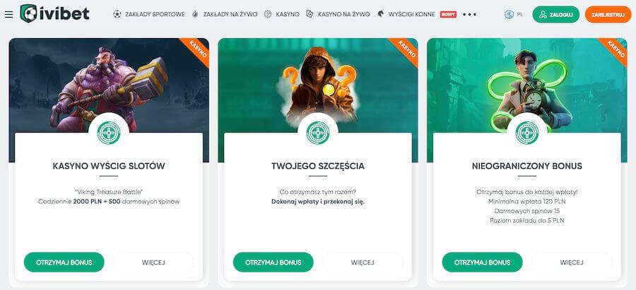 Ivibet bonusy kasynowe