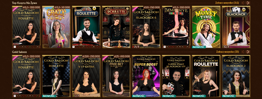 Kasyno na żywo w kasynie AmunRa