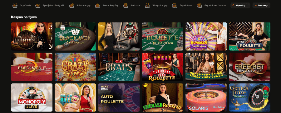 Kasyno na żywo w kasynie Zuluspins
