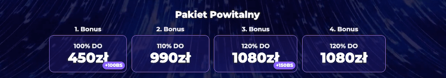 Pakiet powitalny w Light Casino