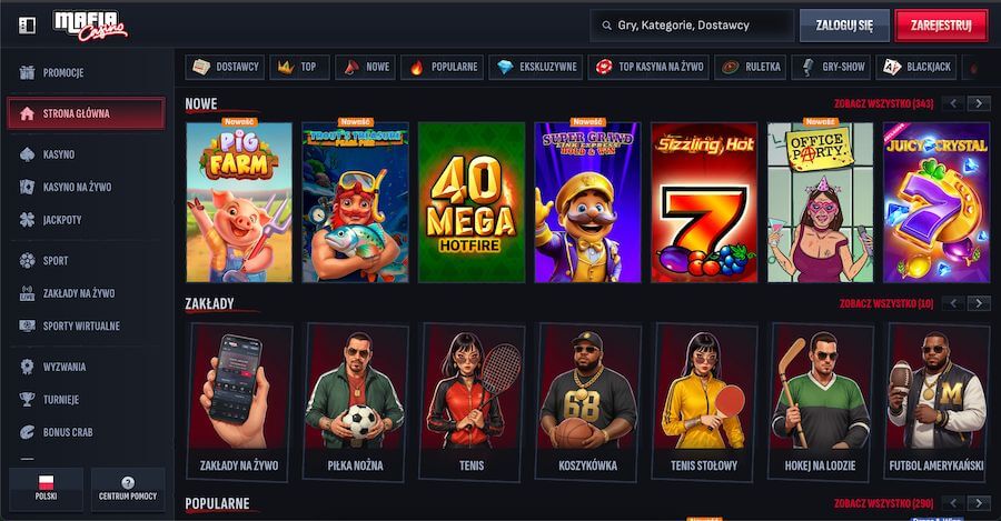 Mafia Casino gry