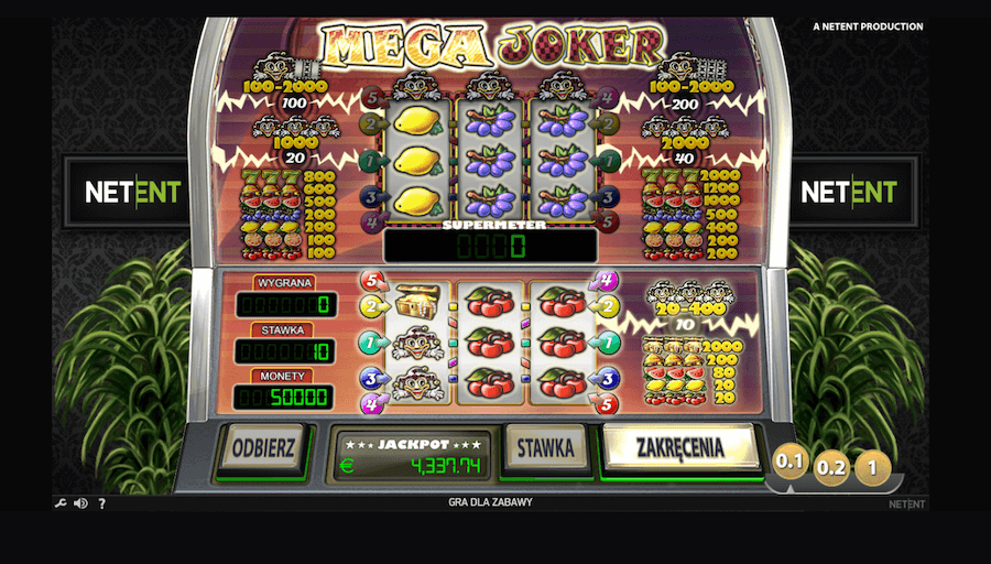 Progresywny jackpot Mega Joker
