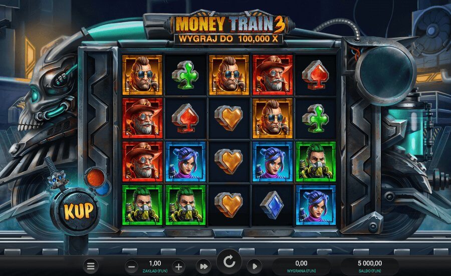 Gra Money Train 3 w kasynie Royspins