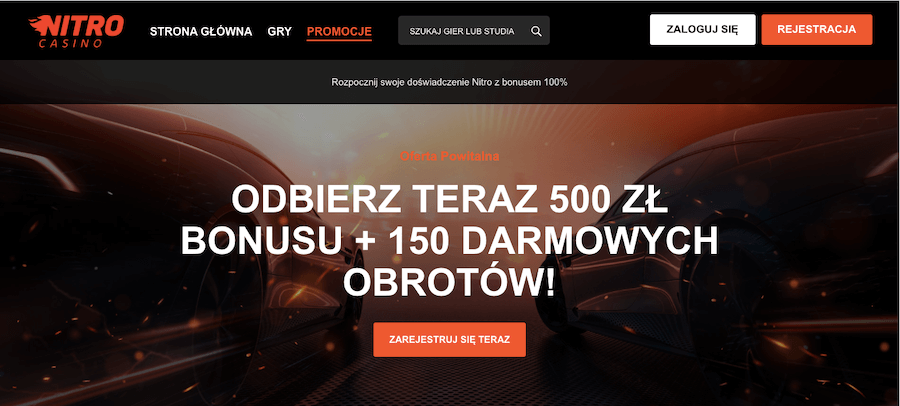 Bonus powitalny w NitroCasino