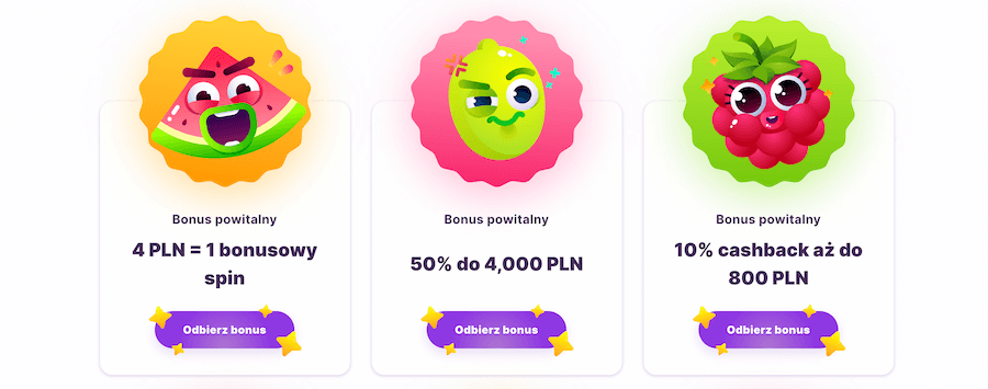 Bonus powitalny w kasynie Nomini