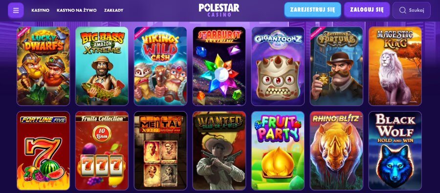 Gry w Polestar Casino