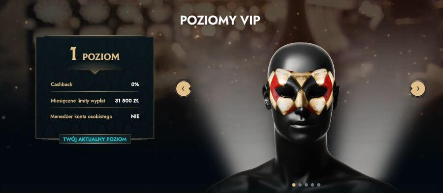 Program VIP w kasynie Dolly Casino