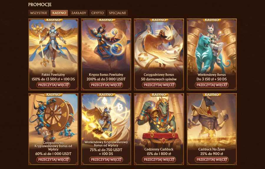 Promocje w kasynie AmunRa