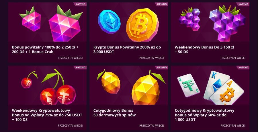 Promocje dostępne w Malina Casino