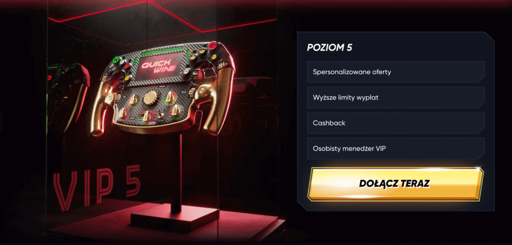 Program VIP w kasynie Quickwin