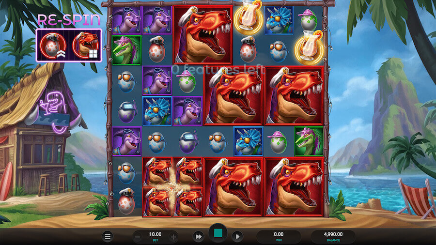 Respiny w slocie Jurassic Party