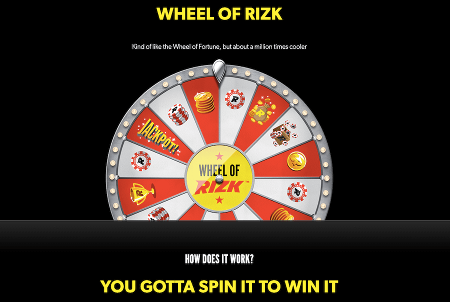 Wheel of Rizk w kasynie Rizk