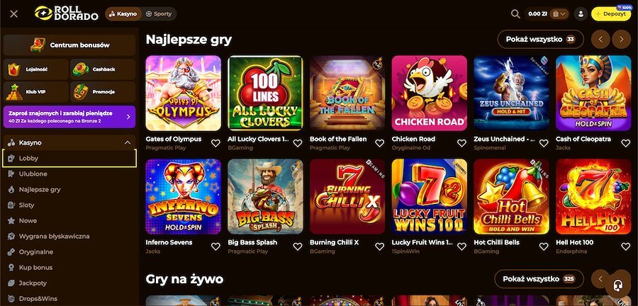 Rolldorado najlepsze gry