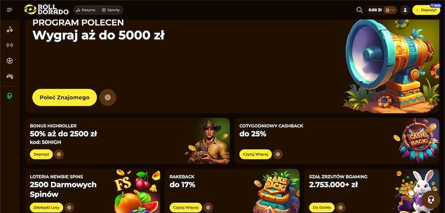 Rolldorado promocje sieciowe