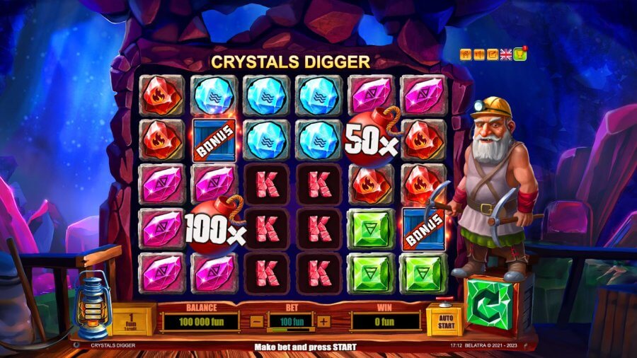 Slot Crystals Digger w kasynie RollingSlots