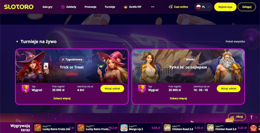 slotoro turnieje