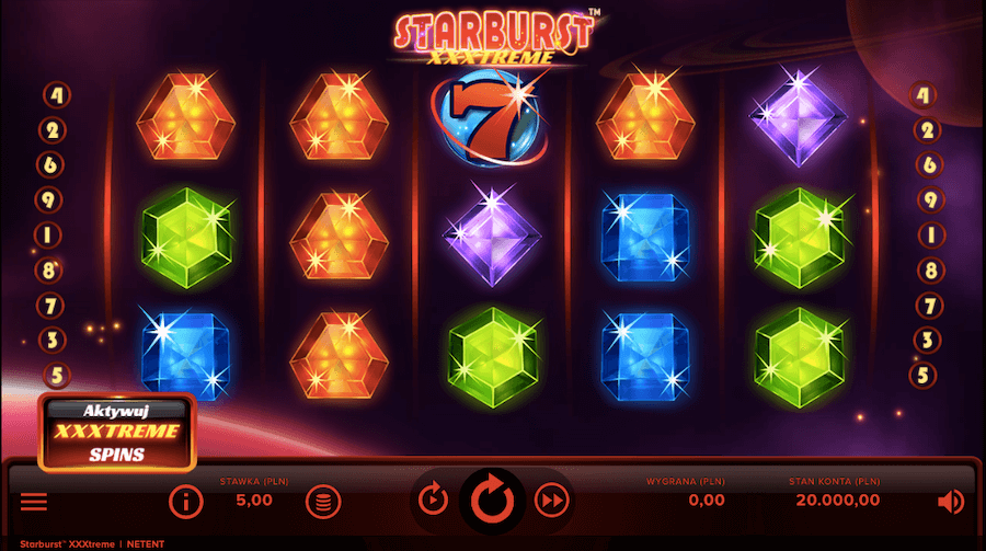 Demo slotu Starburst XXXtreme