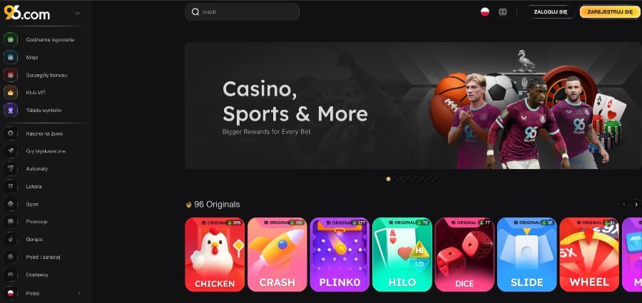 Strona główna kasyna 96