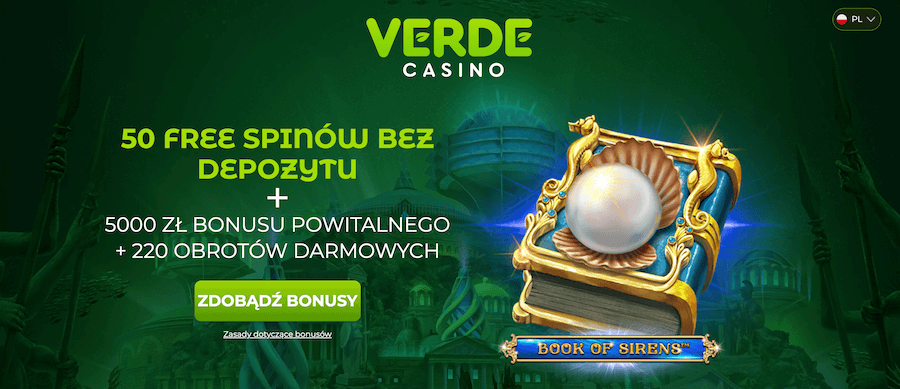 Verde Casino - bonus bez depozytu