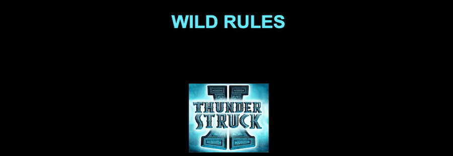 Grafika przedstawia symbol Wild w slocie Thunderstruck 2.