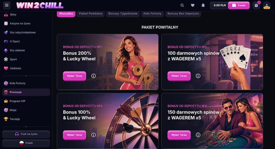 Win2Chill - oferta promocyjna kasyna online